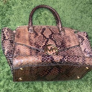 Michael Kors faux snakeskin purse